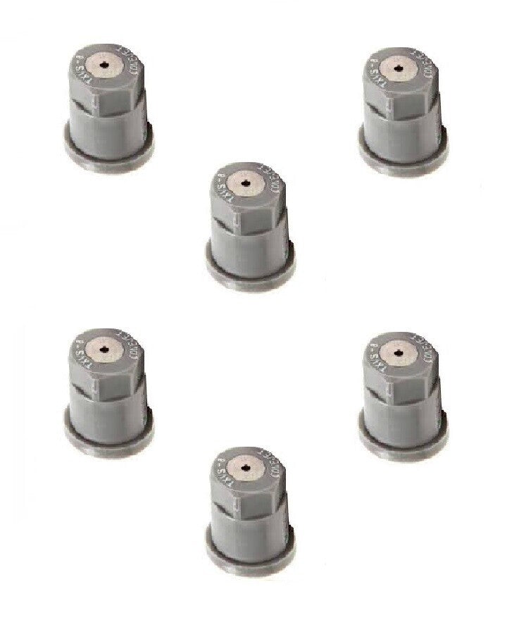 DURAFORCE Pack of 6 - TeeJet ConeJet Hollow Cone Spray Tip 0.13 GPM @ 40 PSI Visiflo Gray