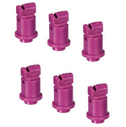 DURAFORCE Pack of 6 - TeeJet Induction Flat Spray Tips Purple 110° Polymer Visiflo