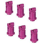 DURAFORCE Pack of 6 - TeeJet Induction Flat Spray Tips Purple 110° Polymer Visiflo