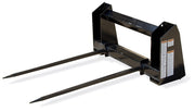 DURAFORCE 43" Black Tapered Bale Spears w/ Nut 3,500 LB Cap 28 MM Dia. Italian Made 83120