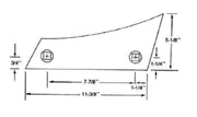 DURAFORCE Replacement Plow Shin Bottom 225-625 Series 12" - 14" - 16" - 18" Bottom WO8