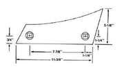 DURAFORCE Replacement Plow Shin Bottom 225-625 Series 12" - 14" - 16" - 18" Bottom WO8