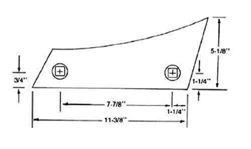 DURAFORCE Replacement Plow Shin Bottom 225-625 Series 12" - 14" - 16" - 18" Bottom WO8