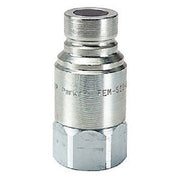 DURAFORCE Parker 7/8" - 14 ORB Female NPSF Flush Face Non-Spill Quick Male Nipple