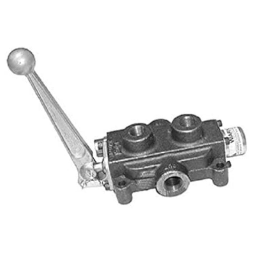 DURAFORCE Cross Hydraulic Valve 3-Position 4-Way Open Center 1000 PSI Relief Valve USA