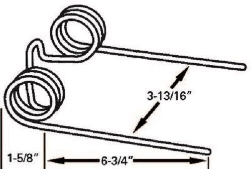 DURAFORCE 5 of Replacement Baler Teeth 5.75" Tine x 3.8125" Gap x 1.625" Coil 276-SE