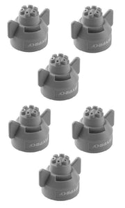 DURAFORCE Pack of 6 - Hypro 6 Stream Gray Ceramic Spray Tip Rated @ 0.60 GPM 40 PSI