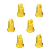 DURAFORCE Pack of 6 - TeeJet Air Induction XR Flat Spray Tips Yellow 110° 0.2 GPM @ 40 PSI