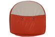 DURAFORCE 21" Orange & White Tractor Pan Seat Cover Cushion with 1.50" Foam Padding C-117
