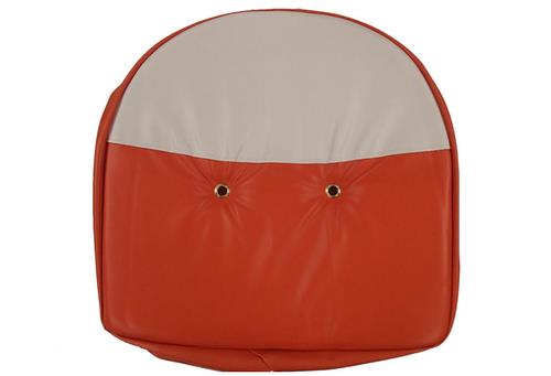DURAFORCE 21" Orange & White Tractor Pan Seat Cover Cushion with 1.50" Foam Padding C-117