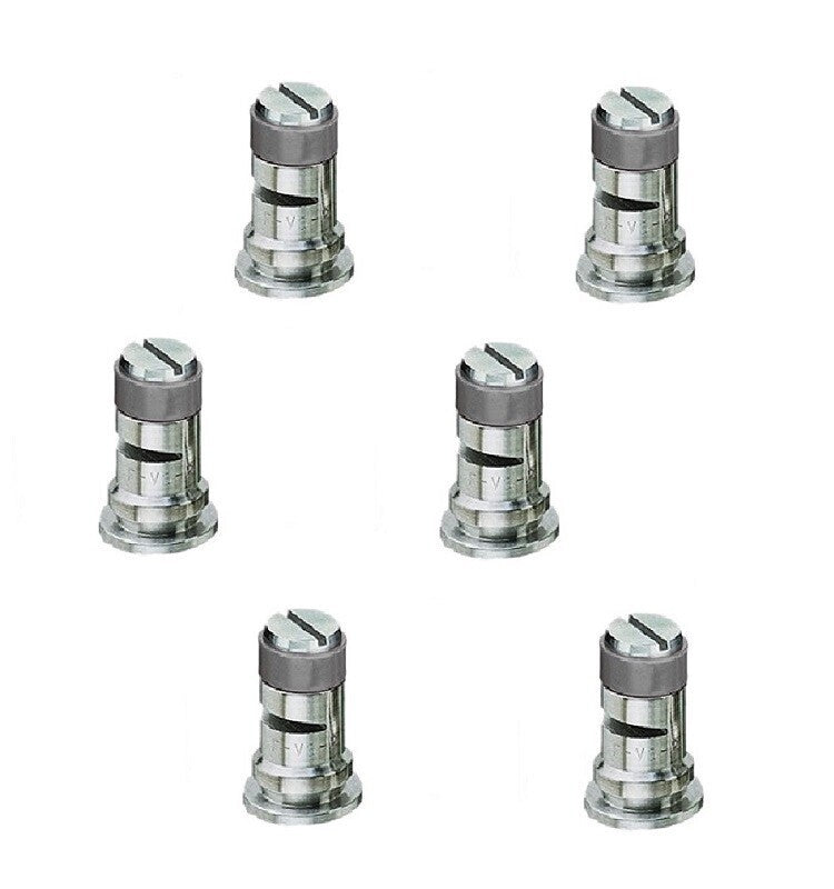 DURAFORCE Pack of 6 - TeeJet Stainless Steel Wide Angle Spray Tips Rated 0.6 GPM @ 40 PSI
