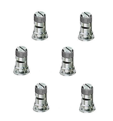 DURAFORCE Pack of 6 - TeeJet Stainless Steel Wide Angle Spray Tips Rated 0.6 GPM @ 40 PSI