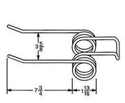 DURAFORCE Rake Tooth 7.75" Tine x 3.625" Tine Gap x 1-13/16" Coil Diameter IH22-2