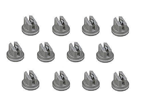 DURAFORCE Pack of 12 - TeeJet Flat Spray Tips Gray 110° Polymer Visiflo TP11006VP