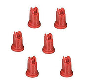 DURAFORCE Pack of 6 - TeeJet Air Induction XR Flat Spray Tips Red 110° 0.4 GPM @ 40 PSI