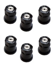 DURAFORCE Pack of 6 - TeeJet ConeJet Hollow Cone Spray Tip 0.17 GPM @ 40 PSI Visiflo Black