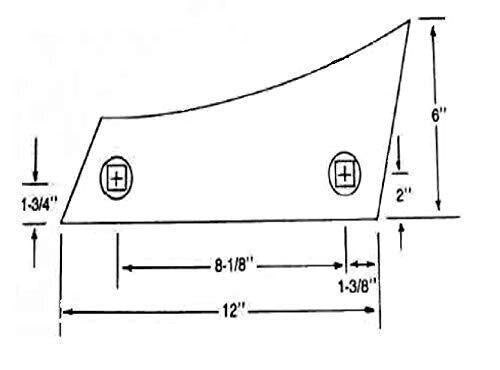 DURAFORCE Replacement Plow Shin Bottom 375 Series 14" - 16" - 18" Bottom AC 375 SHIN