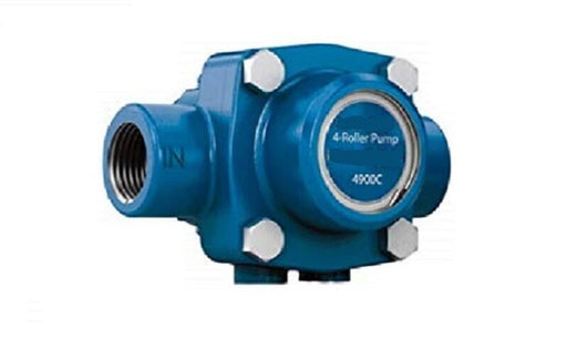 DURAFORCE Delavan 4 Roller Cast Iron Pump 5/8" Shaft & 3/4" NPT Inlet & Outlet 4900C