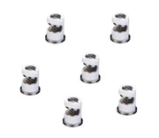 DURAFORCE Pack of 6 - TeeJet FloodJet White SS Wide Angle Flat Spray Tips 0.8 GPM @ 40 PSI