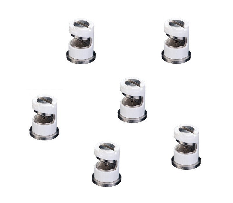 DURAFORCE Pack of 6 - TeeJet FloodJet White SS Wide Angle Flat Spray Tips 0.8 GPM @ 40 PSI