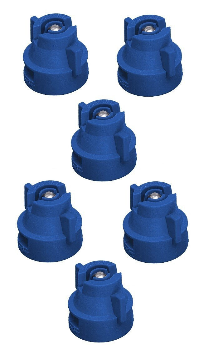 DURAFORCE Pack of 6 - TeeJet Extended Range Spray Tip w/ Cap 80° Rated 0.3 GPM @ 40 PSI
