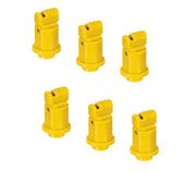 DURAFORCE Pack of 6 - TeeJet Induction Flat Spray Tips Yellow 110° Polymer Visiflo