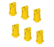 DURAFORCE Pack of 6 - TeeJet Induction Flat Spray Tips Yellow 110° Polymer Visiflo
