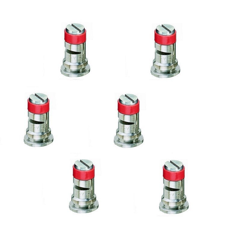 DURAFORCE Pack of 6 - TeeJet Stainless Steel Wide Angle Spray Tips Rated 0.4 GPM @ 40 PSI
