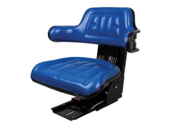 DURAFORCE Universal Economy Tractor Seat with Adjustable Suspension – Blue 510000BL