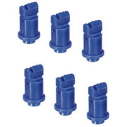 DURAFORCE Pack of 6 - TeeJet Induction Flat Spray Tips Blue 110° Polymer Visiflo