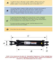 DURAFORCE 3" x 10" Hydraulic Cylinder w/ 1-1/4” Rod - 20.25" Retracted & 30.25" Extended