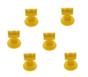 DURAFORCE Pack of 6 - TeeJet TwinJet Flat Spray Tips Yellow 110° x 2 Rated @ 0.20 GPM