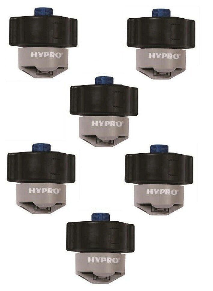 DURAFORCE 6 Hypro Guardian Air Twin Gray Polymer Spray Tips 110° Rated @ 0.60 GPM 40 PSI