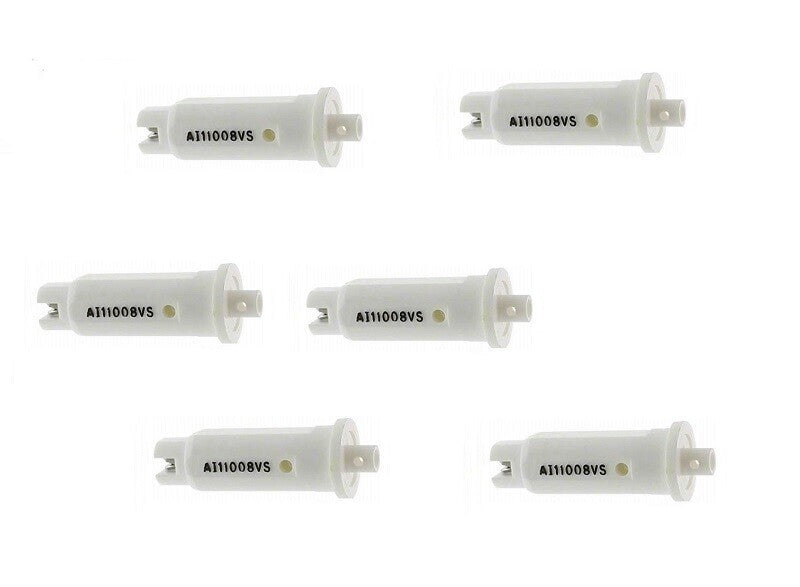 DURAFORCE Pack of 6 - TeeJet Air Induction Flat Spray Tips White 110° Polymer Visiflo