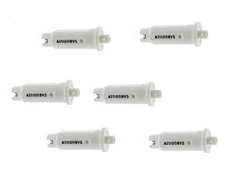 DURAFORCE Pack of 6 - TeeJet Air Induction Flat Spray Tips White 110° Polymer Visiflo