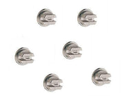 DURAFORCE Pack of 6 - TeeJet Stainless Steel Flat Fan Spray Tips 80° Rated 2 GPM @ 40 PSI