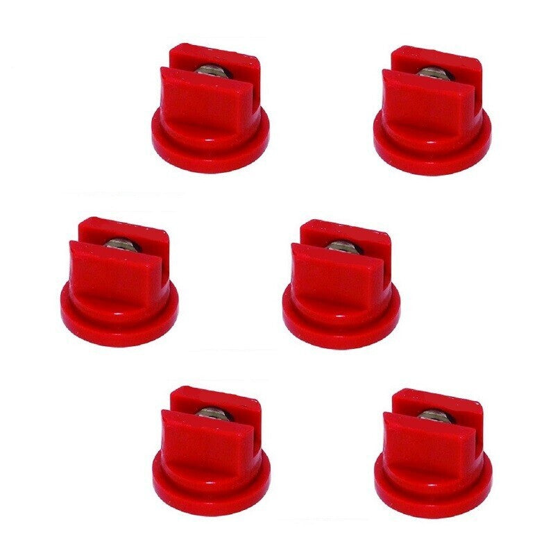 DURAFORCE Pack of 6 - TeeJet Even Flat Spray Tips 80° Polymer w/SS Insert 0.4 GPM @ 40 PSI