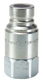 DURAFORCE Parker Coupler Body, 1/2-14, 1/2 In. Body, Steel FEM-502-8FP
