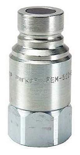 DURAFORCE Parker Coupler Body, 1/2-14, 1/2 In. Body, Steel FEM-502-8FP