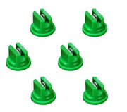 DURAFORCE Pack of 6 - TeeJet Even Flat Spray Tip Green 95° Polymer w/ SS Insert Visiflo