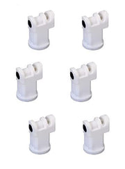 DURAFORCE Pack of 6 - TeeJet Induction Flat Spray Tips White 110° Polymer Visiflo