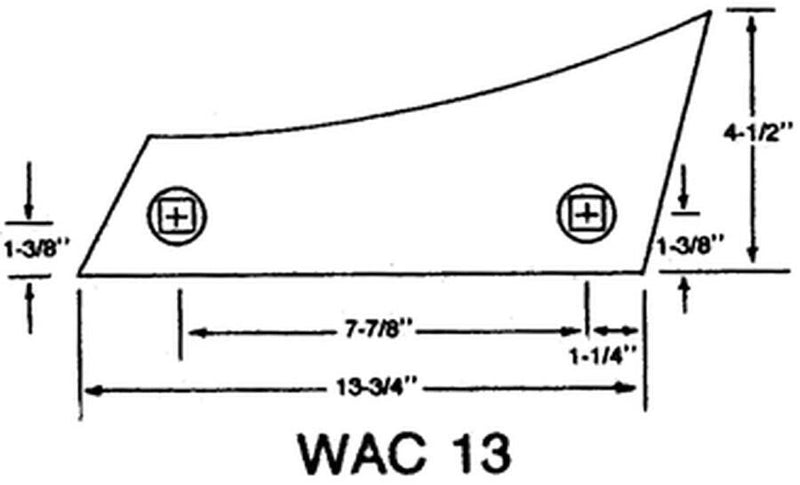 DURAFORCE Replacement Plow Shin Bottom 387 Series 14" - 16" - 18" Bottom AC 387 SHIN