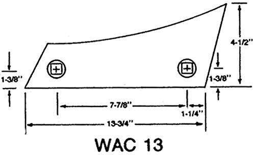 DURAFORCE Replacement Plow Shin Bottom 387 Series 14" - 16" - 18" Bottom AC 387 SHIN