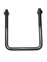 DURAFORCE Zinc Plated Square U-Bolt 3/8" Thick x 2-1/2" ID x 2-1/2" Long w/ Zinc Plated
