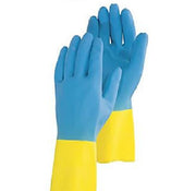 DURAFORCE 5 Pair of Majestic Large Neoprene Over Latex Chemical Resistant Gloves 4055