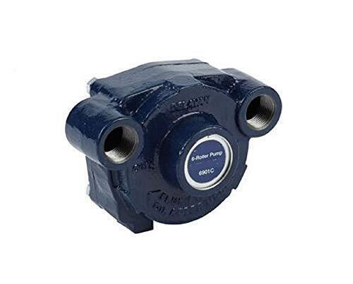 DURAFORCE Delavan CCW 6 Roller Cast Iron Pump 5/8" Shaft & 3/4" NPT Inlet & Outlet 6901C