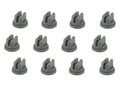 DURAFORCE Pack of 12 - TeeJet Flat Spray Tips Gray 80° Polymer 0.6 GPM @ 40 PSI TP8006VP