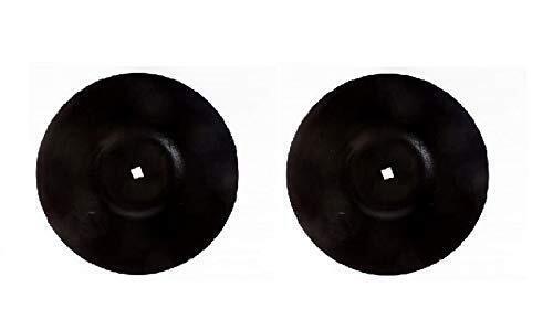 DURAFORCE 2 of 22" Smooth Disc Harrow Blades 1-1/8" Square Flat Center 7 Gauge 4.5 MM