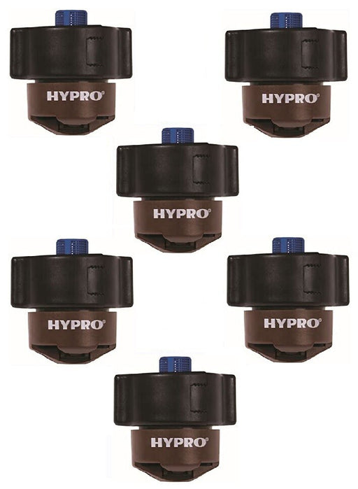 DURAFORCE 6 Hypro Guardian Air Twin Brown Polymer Spray Tips 110° Rated @ 0.50 GPM 40 PSI