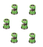 DURAFORCE Pack of 6 - TeeJet FloodJet Green SS Wide Angle Flat Spray Tips 1.5 GPM @ 40 PSI